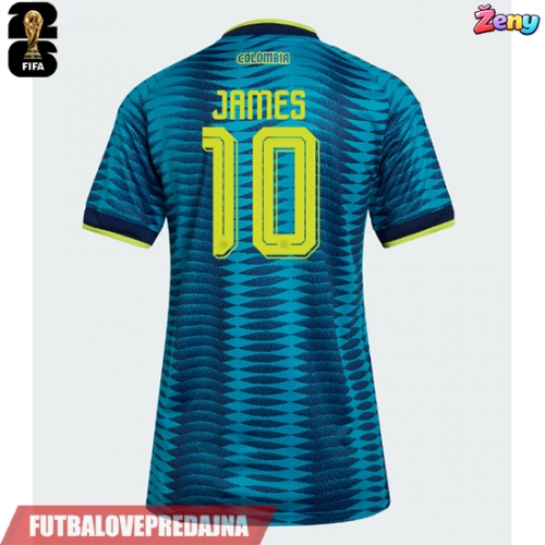 Lacne Ženy Futbalové dres Kolumbia James Rodriguez #10 MS 2026 Krátky Rukáv - Preč